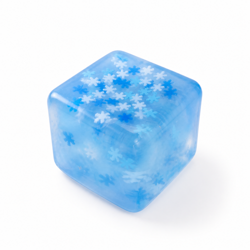 Snowflake Ice Cube Sensory Squishy Toy – 5 cm