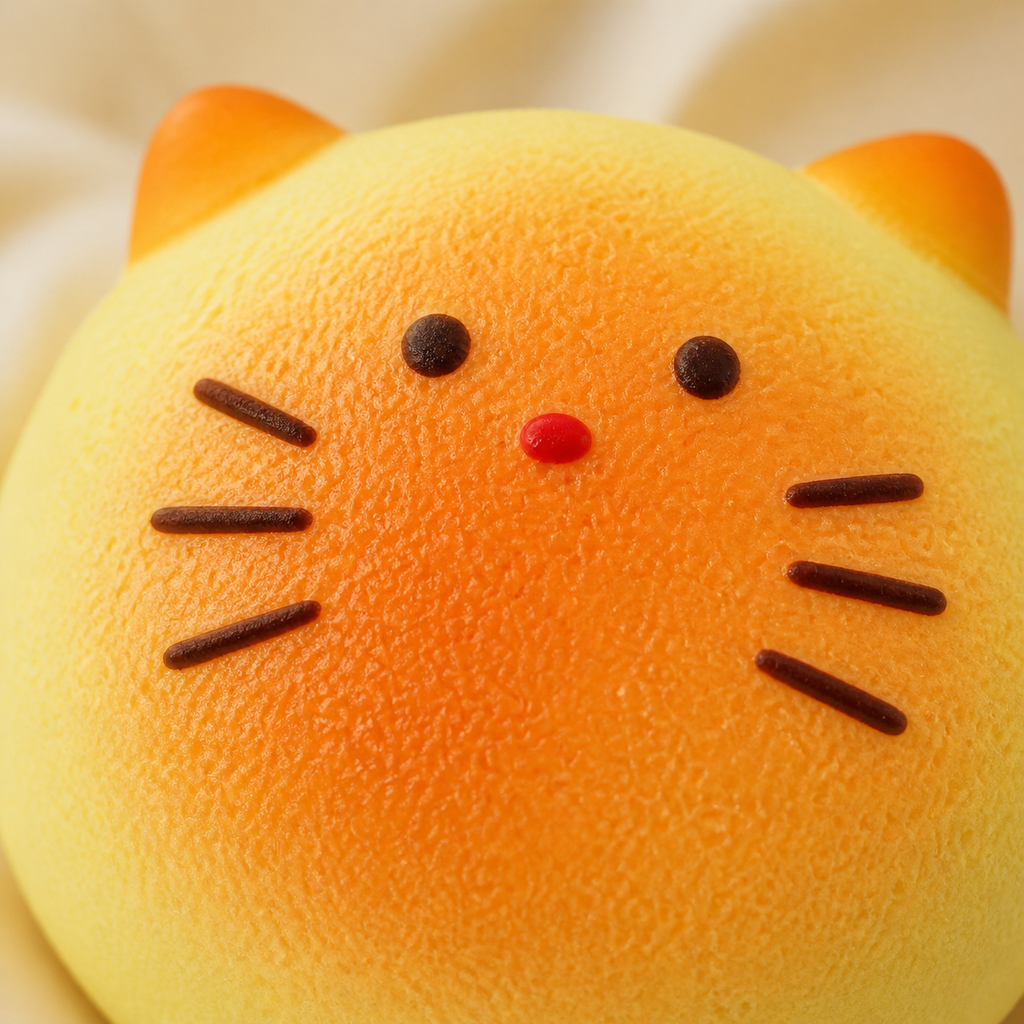 Kitten Cookie Slow-Rising PU Squishy Toy – 8.5 cm