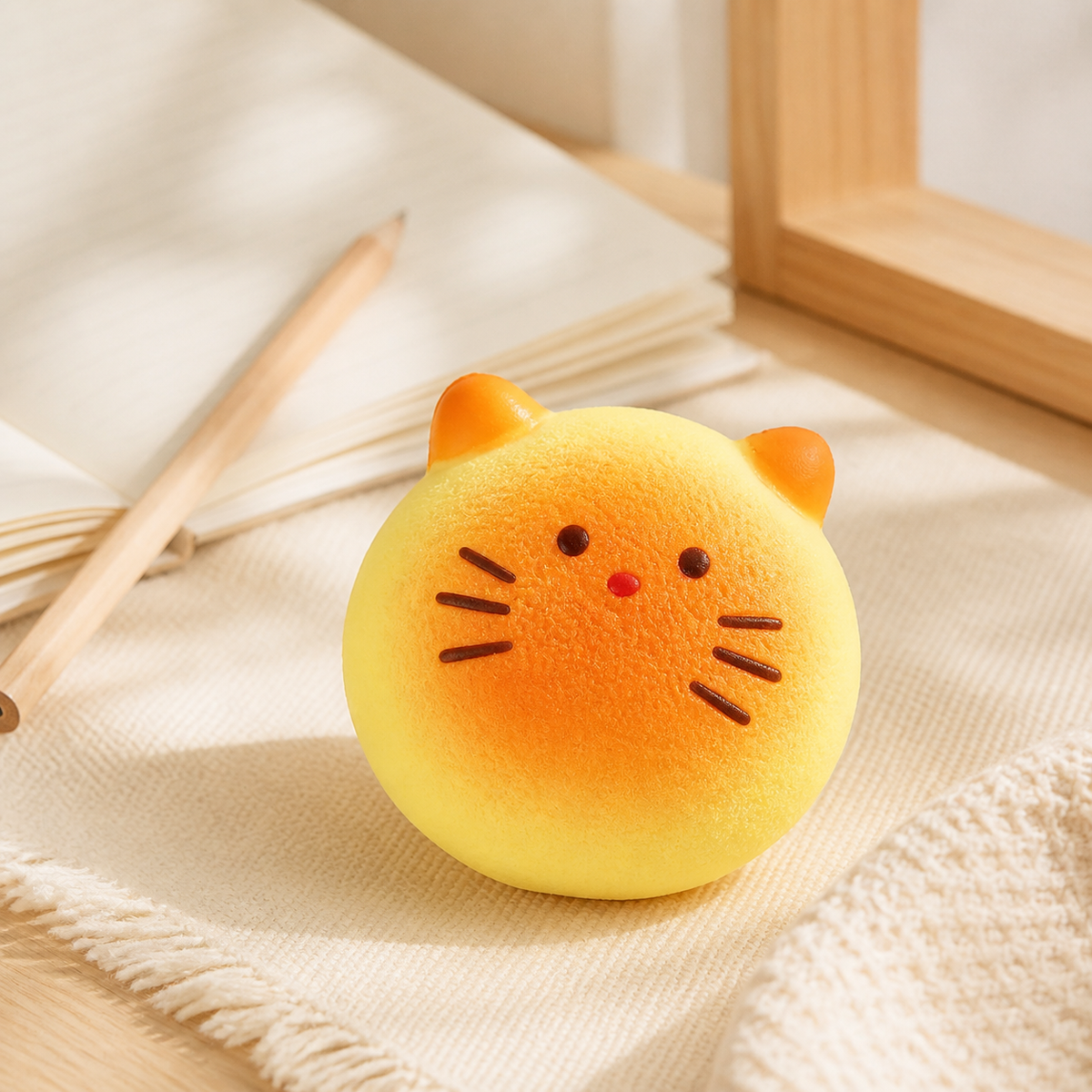 Kitten Cookie Slow-Rising PU Squishy Toy – 8.5 cm